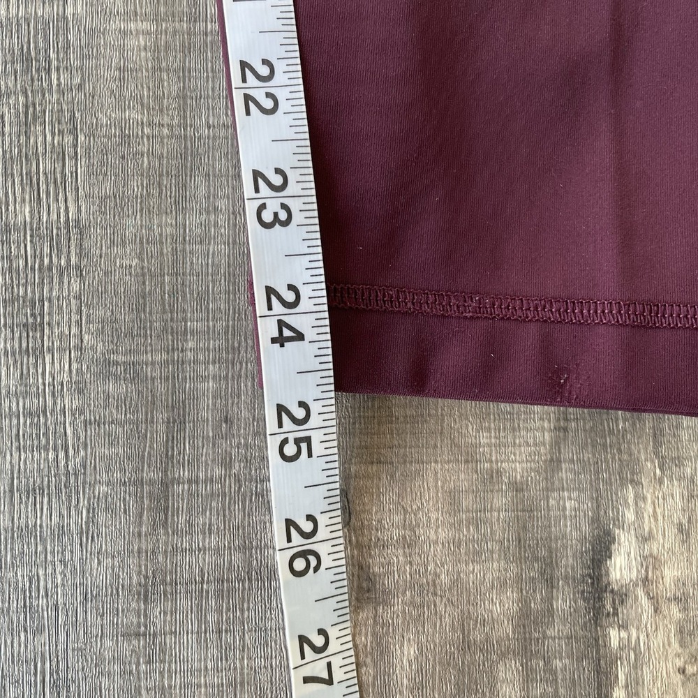 Lululemon Leggings Maroon No Size Tag Fits Like Small - Picture 7 of 8